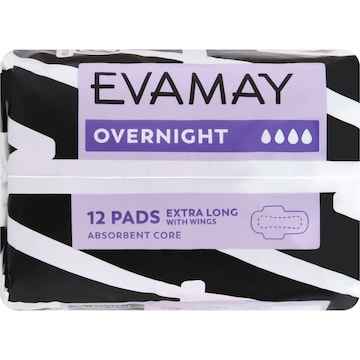 Evamay Pads With Wings Night 12 pack