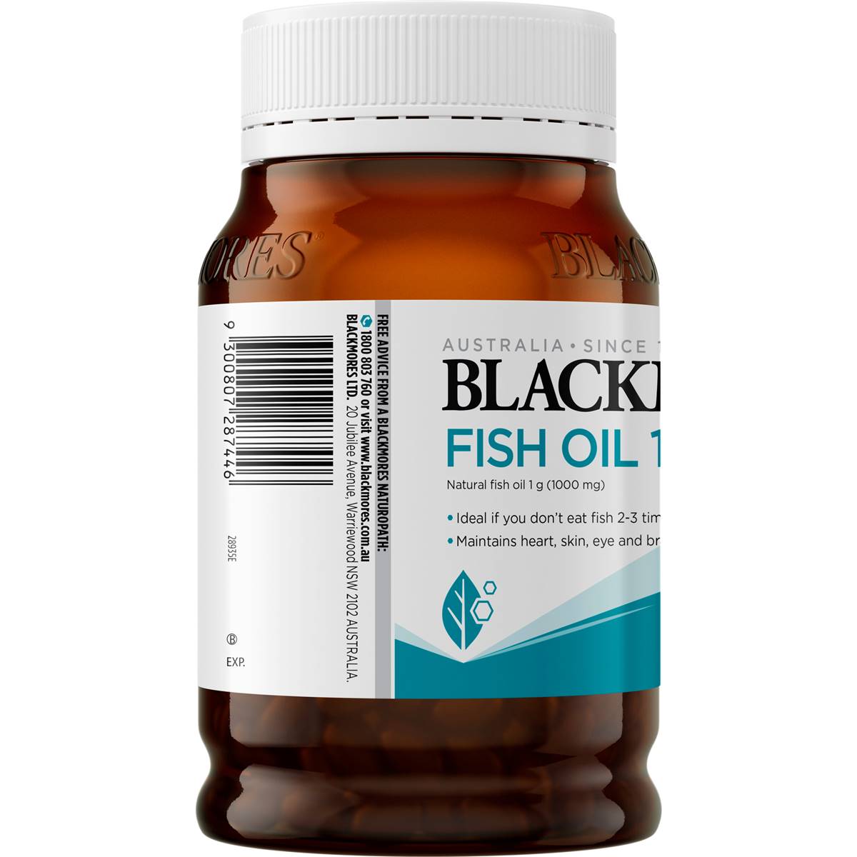 Blackmores Fish Oil 1000mg Omega-3 Capsules 200 Pack
