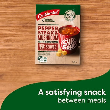 Continental Classics Cup A Soup Pepper Steak & Mushroom 52g