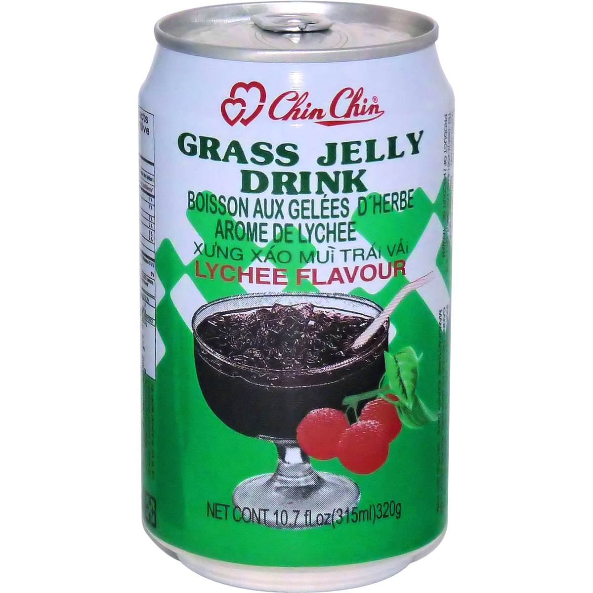 Chin Chin Grass Jelly Drink Dark Lychee 315ml