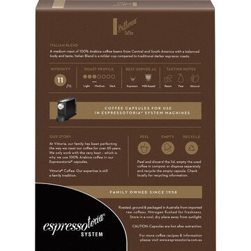 Vittoria Espressotoria Italian Coffee Capsules 12 pack
