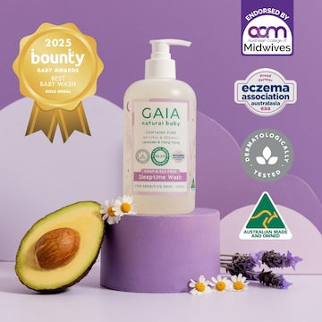 Gaia Natural Baby Bath Wash Sleeptime 500mL