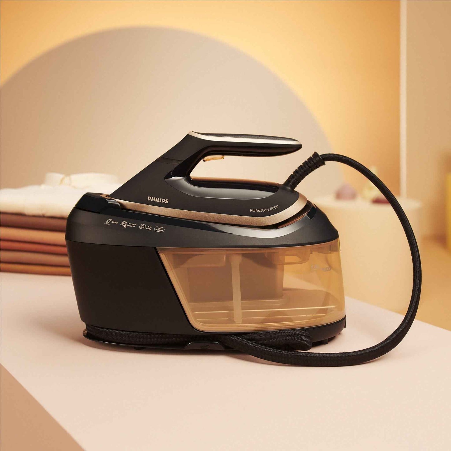 Philips PerfectCare 6000 Series Steam Generator (Black/Gold)