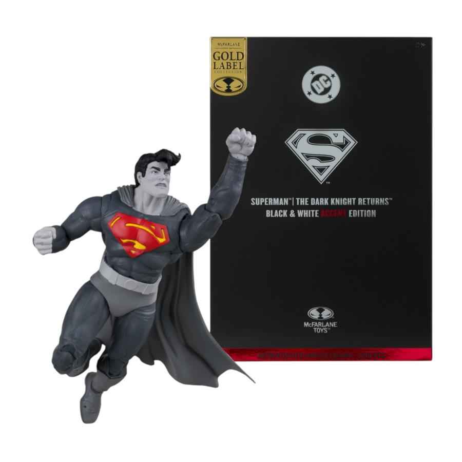 Batman: Dark Knight Returns - Superman Black & White (Gold Label) 7" Action Figure