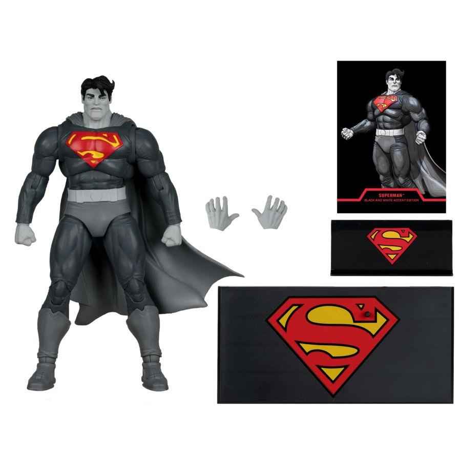 Batman: Dark Knight Returns - Superman Black & White (Gold Label) 7" Action Figure