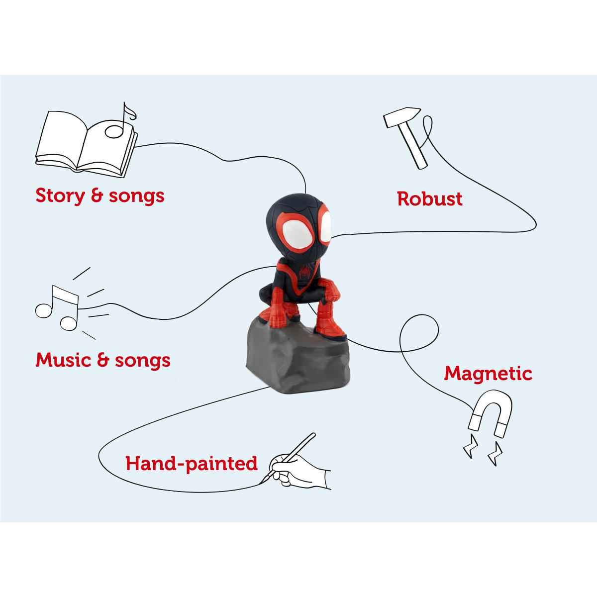 Marvel: Spidey & His Amazing Friends - Spin (Miles Morales) Tonie Audio Character