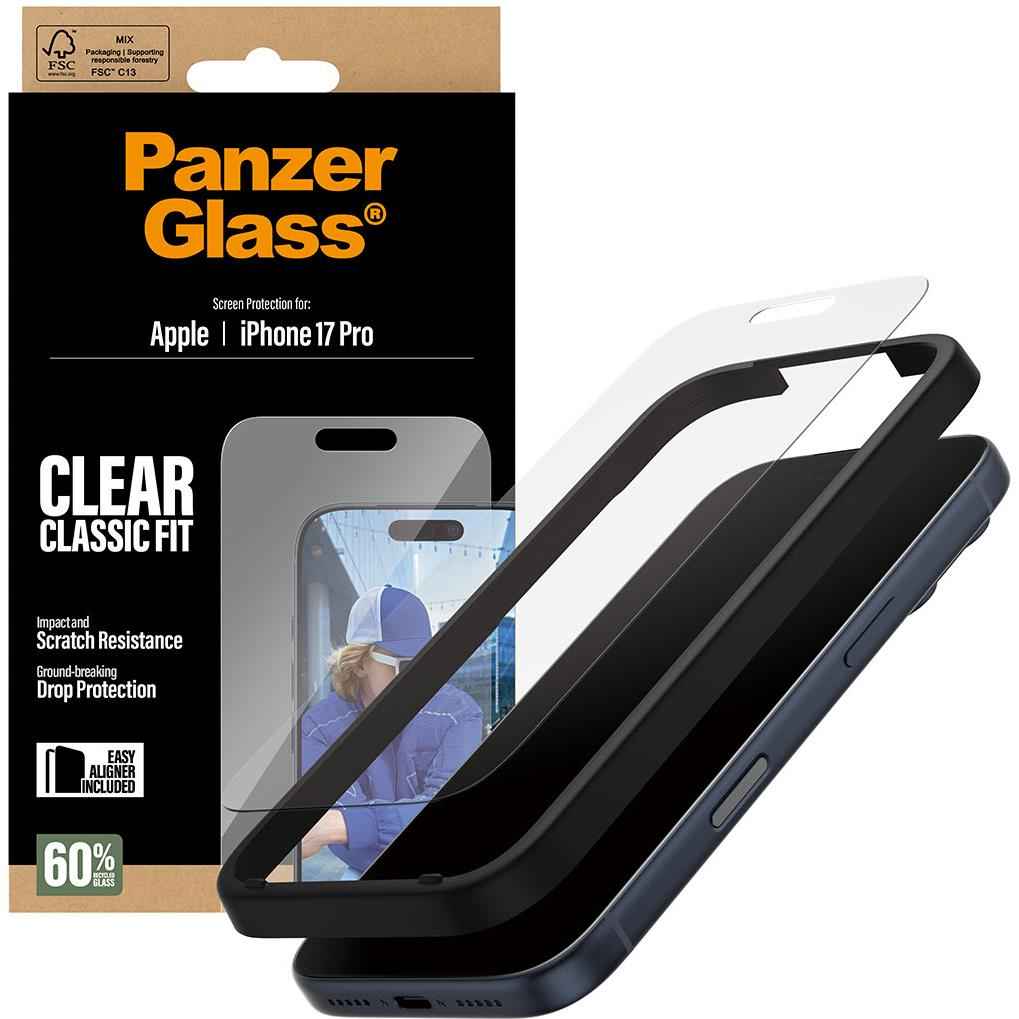 PanzerGlass Classic Fit Screen Protector for iPhone 17 Pro