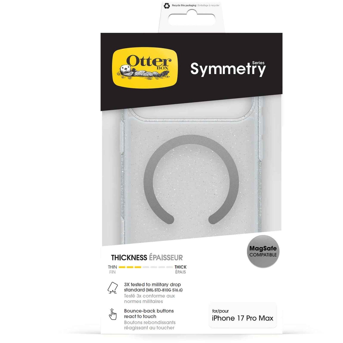 Otterbox Symmetry MagSafe Case & Cam Controle for iPhone 17 Pro Max (Stardust)