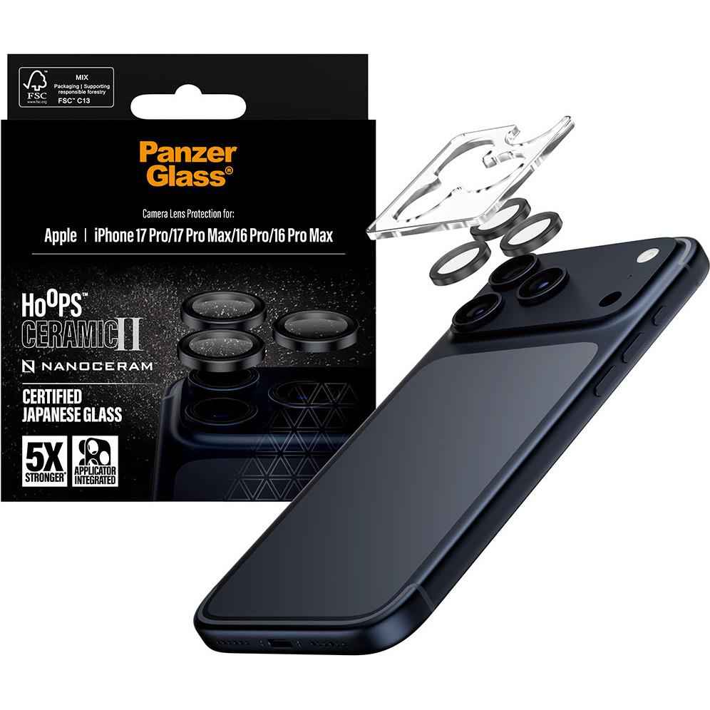 Panzer Hoops Ceramic Lens Protector for iPhone 17 Pro/17 Pro Max