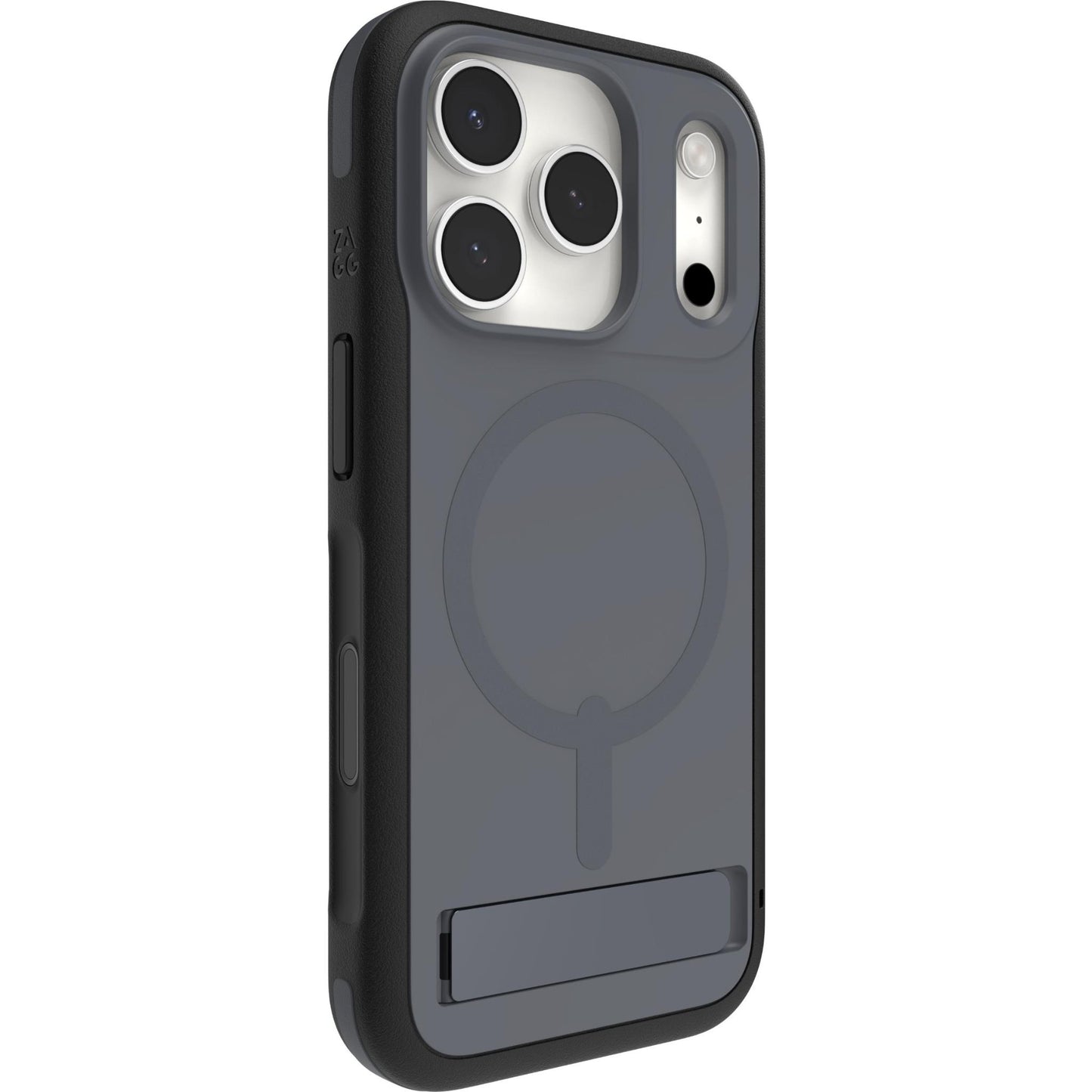 ZAGG Sedona Snap Kickstand + Camera Control Button Case for iPhone 17 Pro (Charcoal)