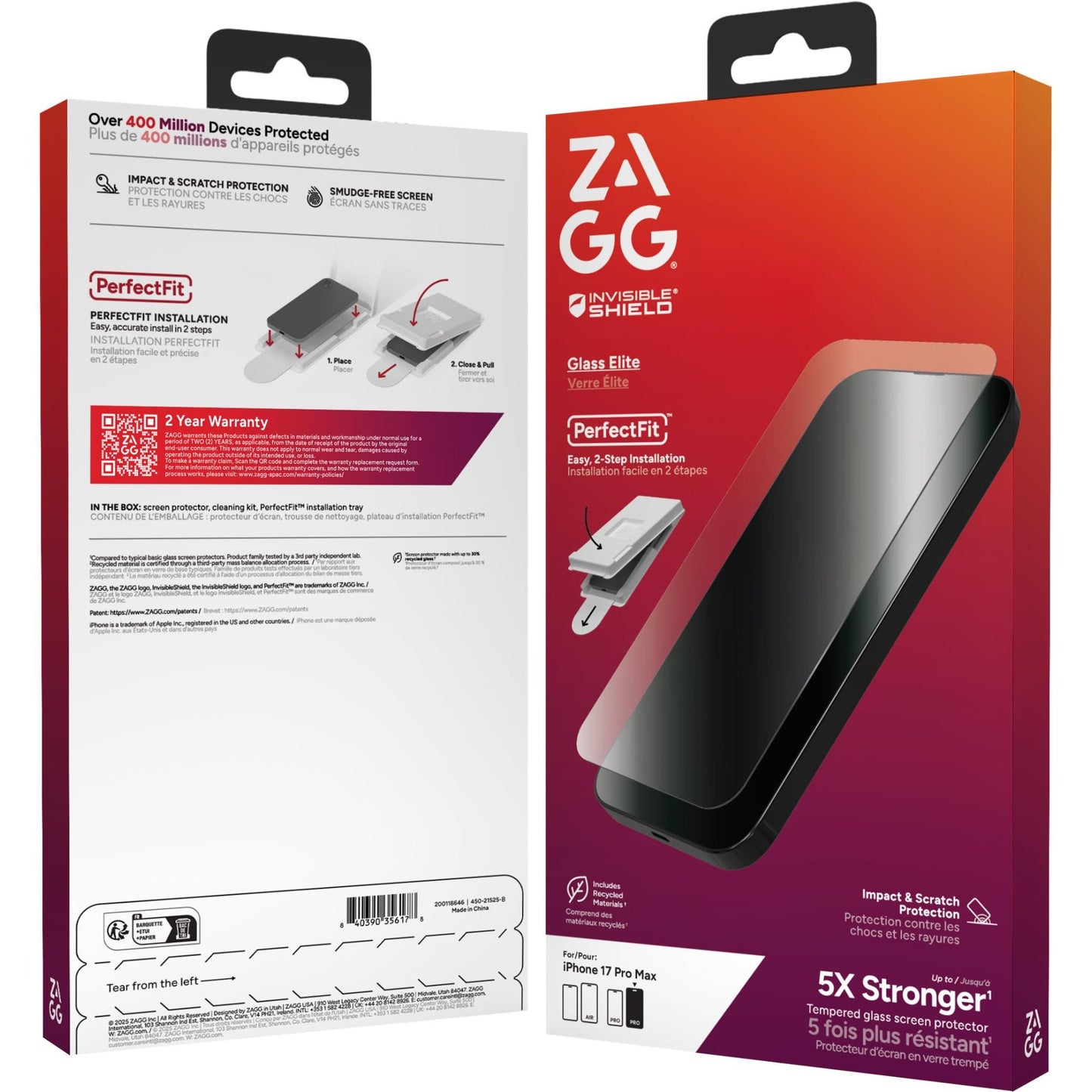 ZAGG InvisibleShield Glass Elite Screen Protector
