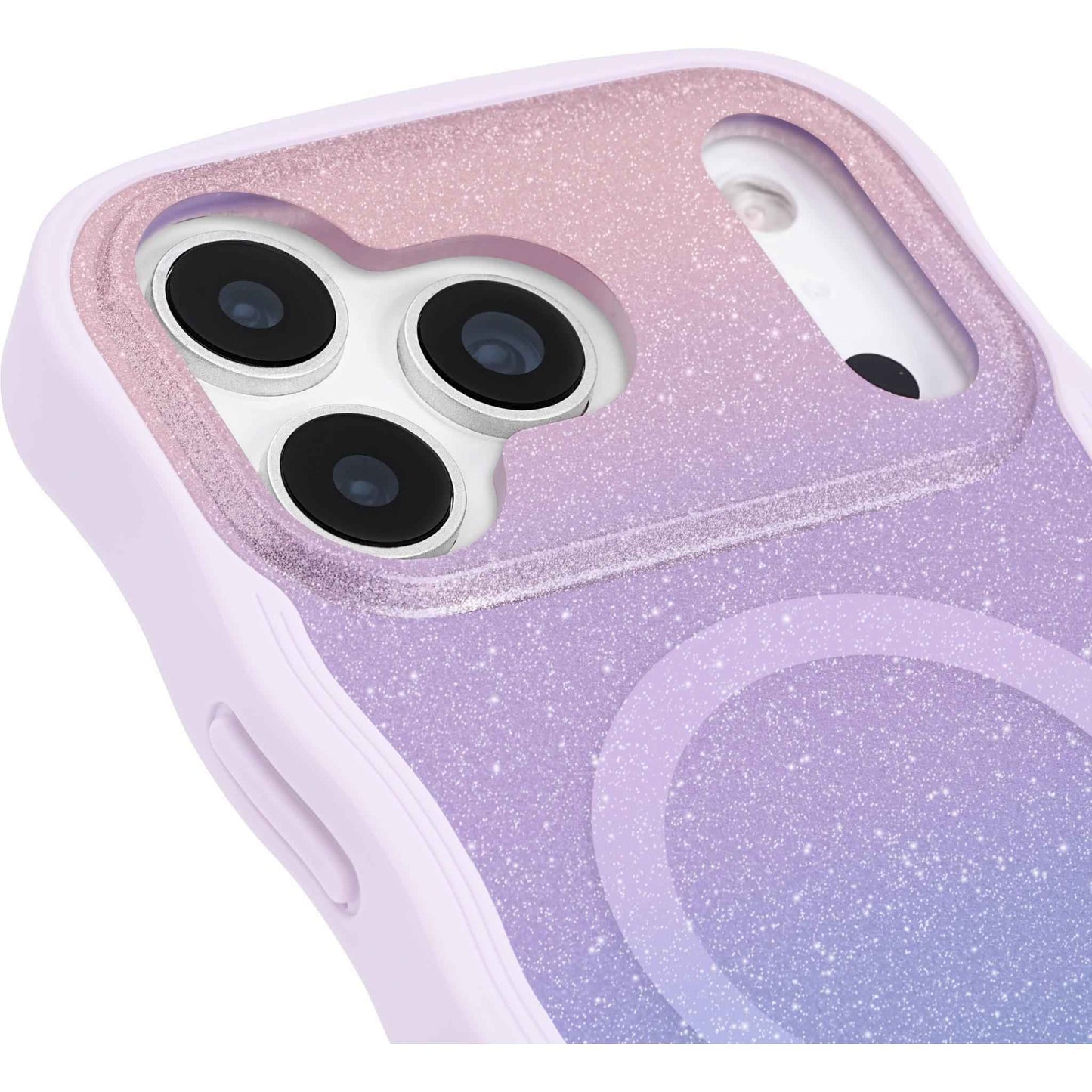 Kate Spade Wavy MagSafe Case for iPhone 17 Pro Max (Wavy Opal Glitter)