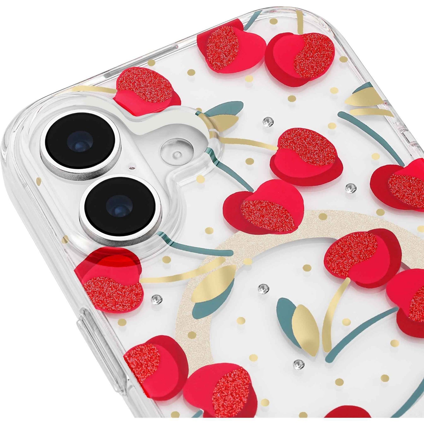 Kate Spade Protective MagSafe Case for iPhone 17 (Cherry Dot)