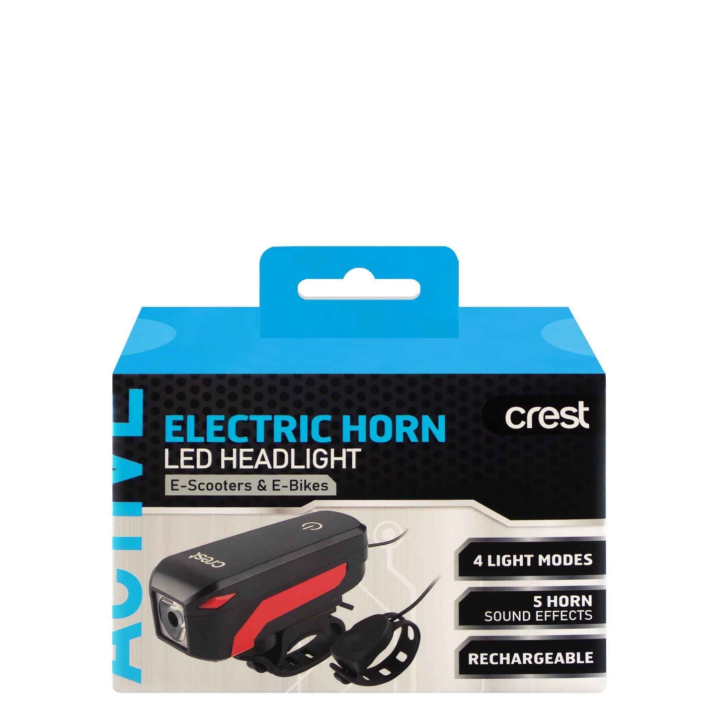 Crest LED Headlight with Electric Horn