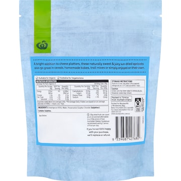 Woolworths Soft & Juicy Apricots 250g