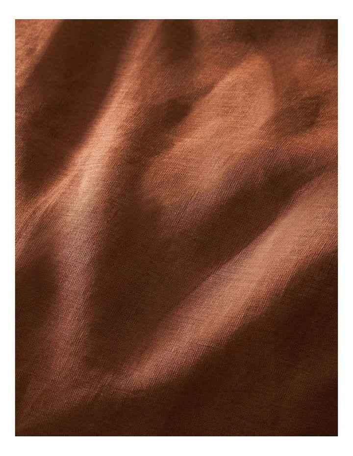 Sandy Cape Washed Belgian Linen Quilt Cover Set in Earth