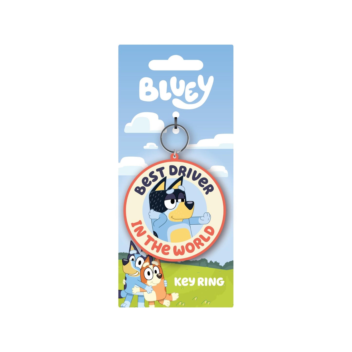 Bluey - Best Driver In The World PVC Keyring