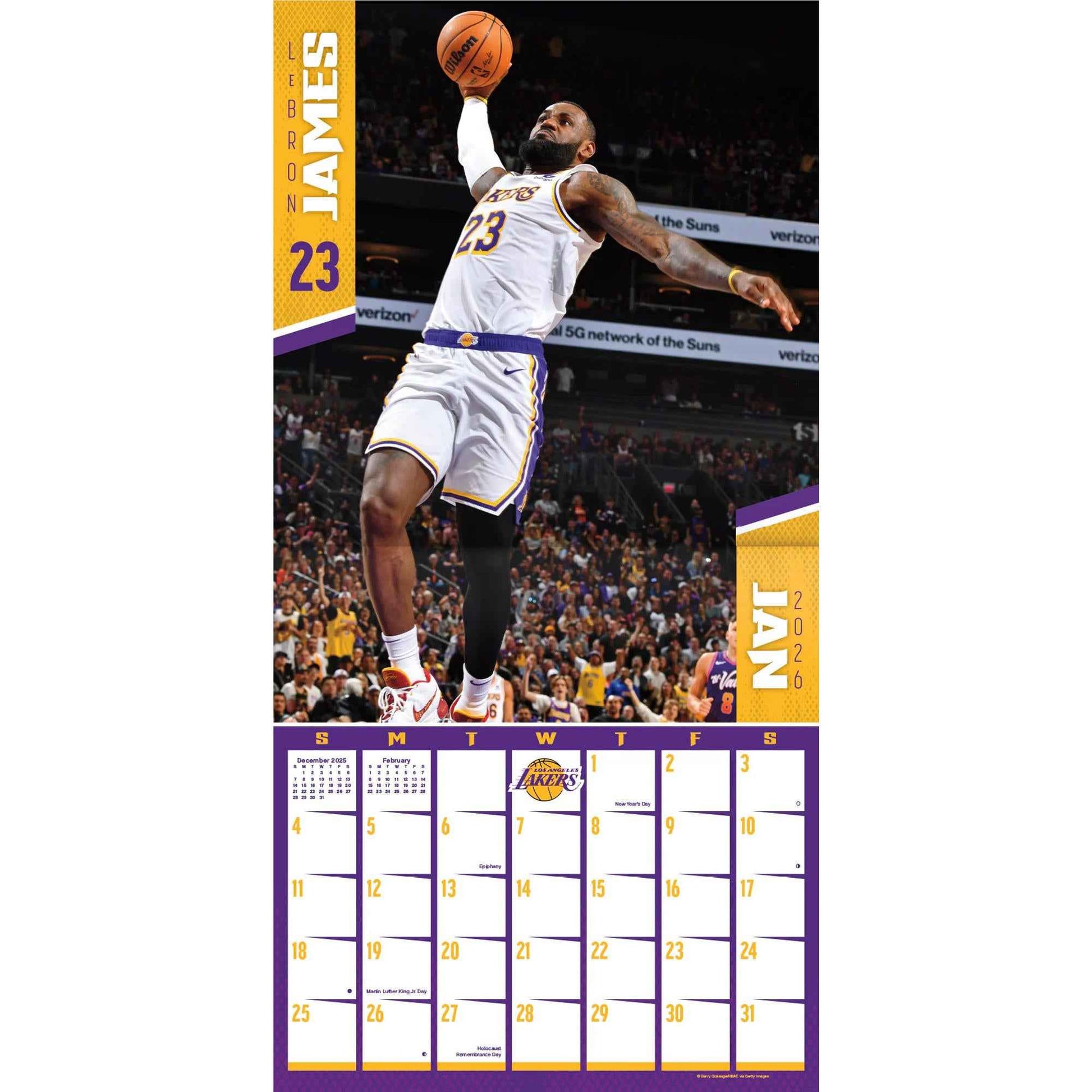 NBA Dunks - 2026 Calendar