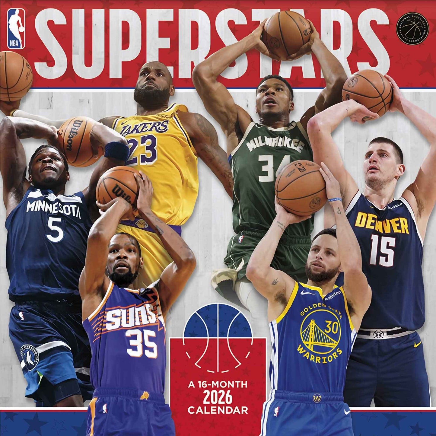 NBA Superstars - 2026 Calendar