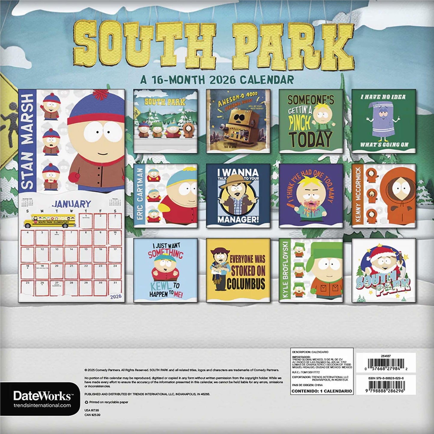 South Park - 2026 Calendar