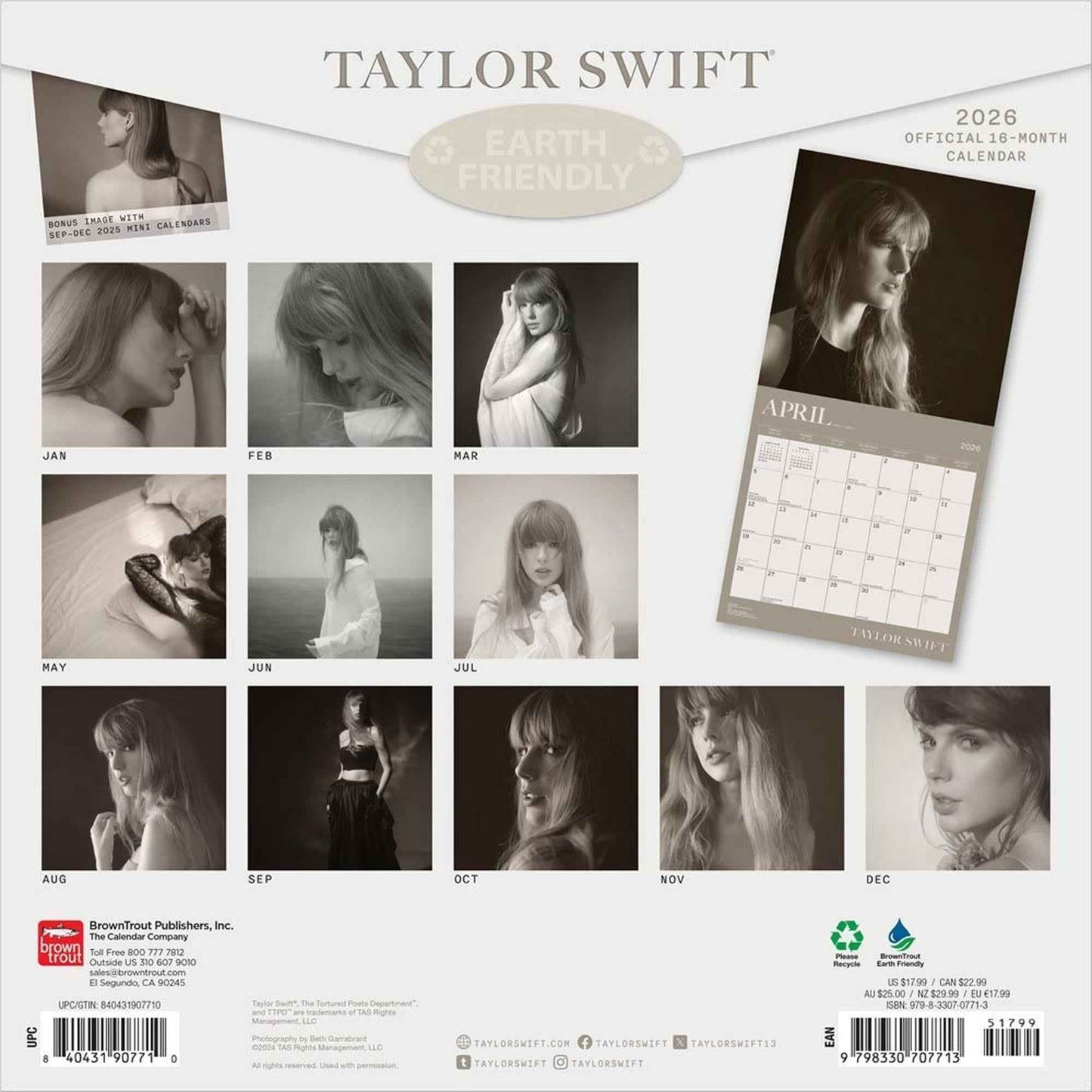Taylor Swift - 2026 Calendar