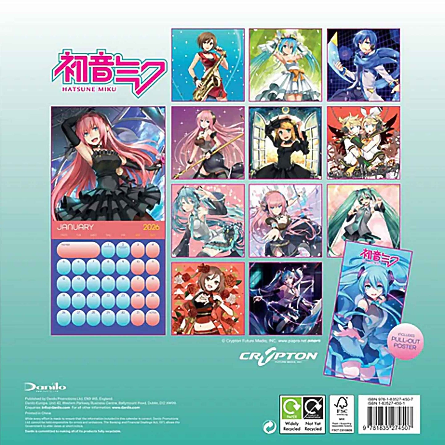 Hatsune Miku - 2026 Calendar