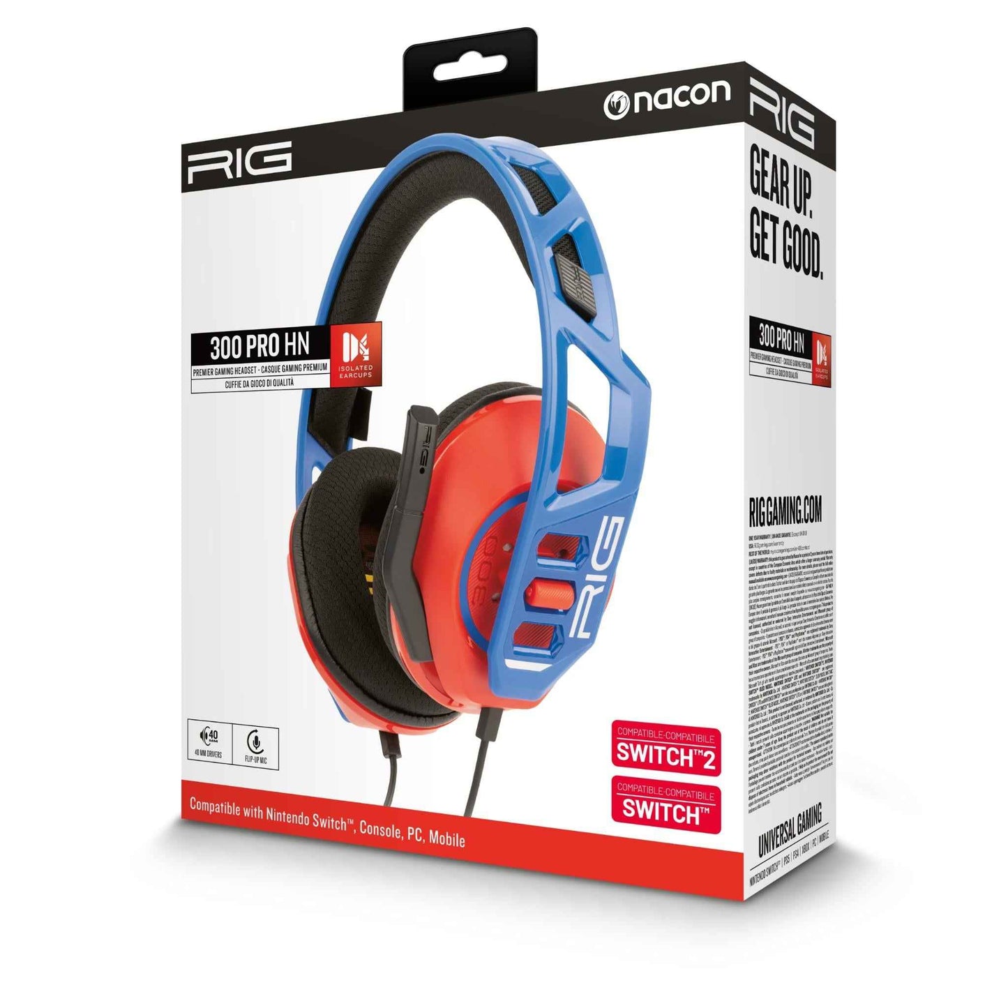 RIG 300 Pro HNR for Switch 2 (Blue and Red)