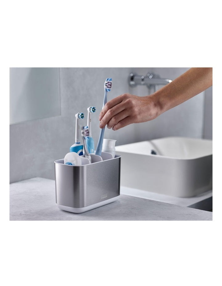 EasyStore Steel Large Toothbrush Caddy