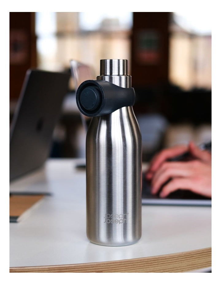 Loop Water Bottle 500ml in Brushed/Anthracite