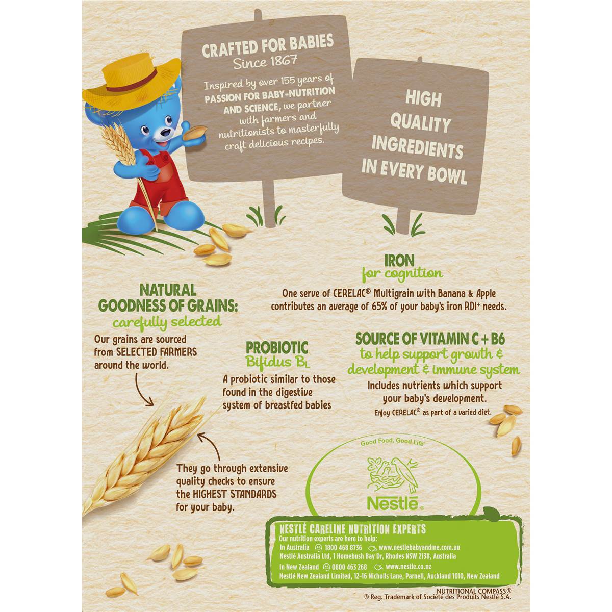 Nestle Cerelac Multigrain With Banana & Apple Baby Cereal +6 Months 200g