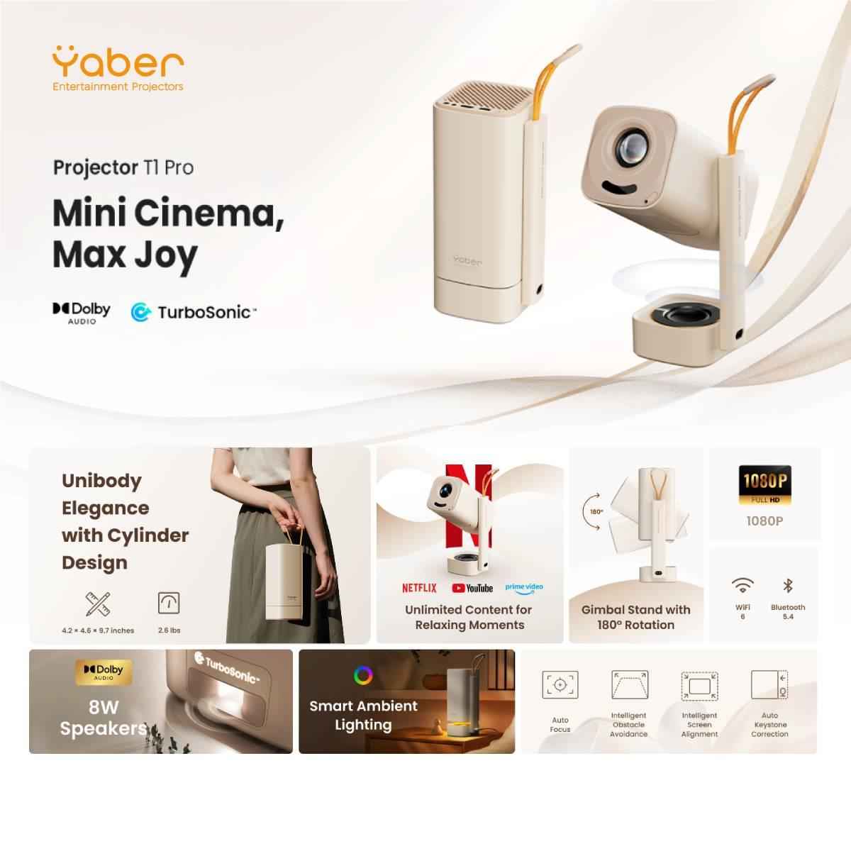 Yaber T1 Pro FHD Projector