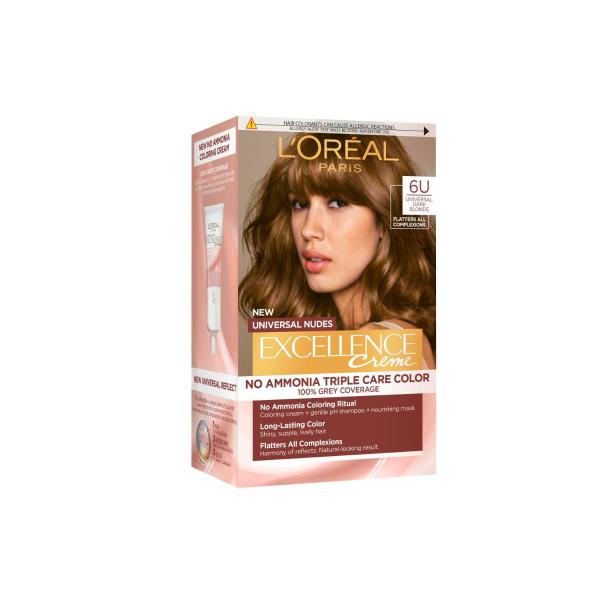 L'OREAL EXCELLENCE CREME NUDE 6U UNIVERSAL DARK BLONDE 1 PACK