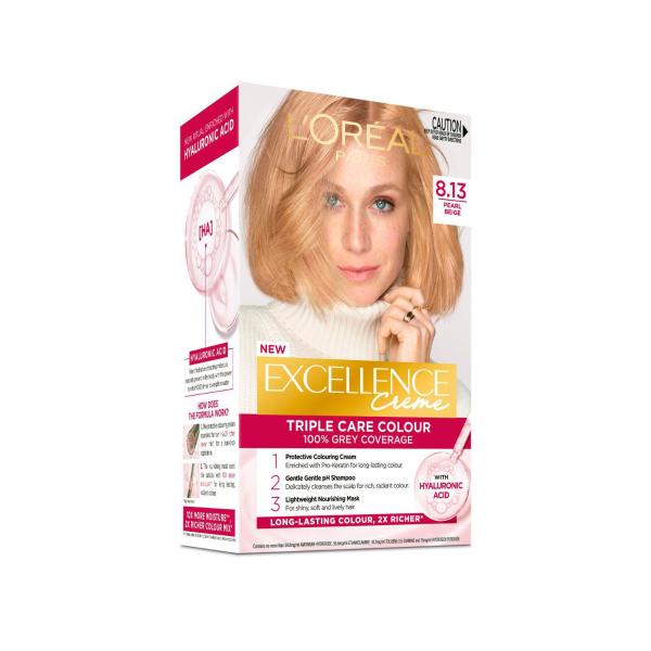 L'OREAL EXCELLENCE 8.13 LIGHT BEIGE BLONDE 1 PACK