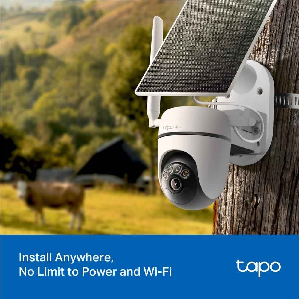 TP-Link Tapo 2K Solar-Powered Pan/Tilt 4G LTE Security Camera Kit