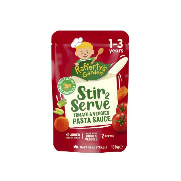 Stir & Serve Tomato & Veggies Pasta Sauce 1-3 Years