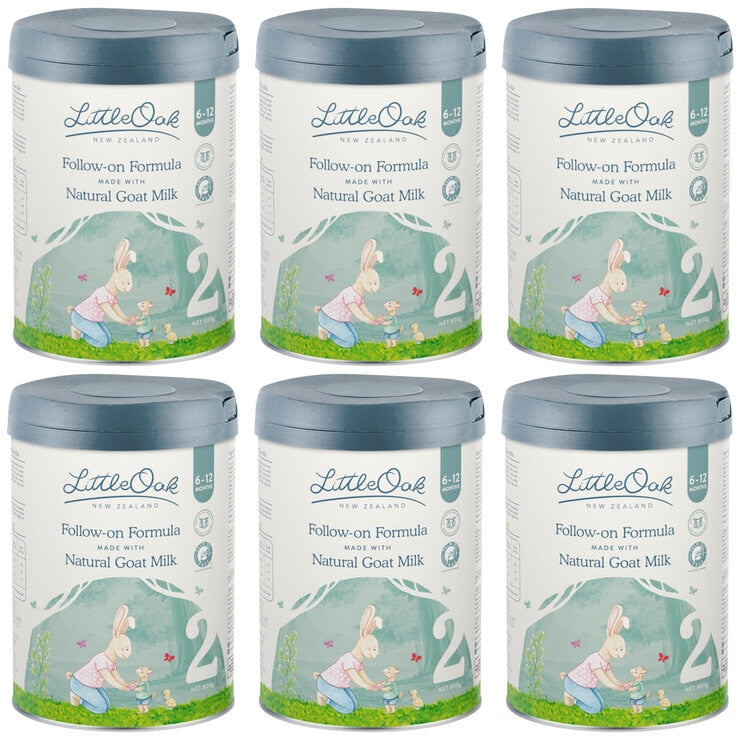 LittleOak Natural Goat Milk Follow-On Formula Stage 2 6 x 800g