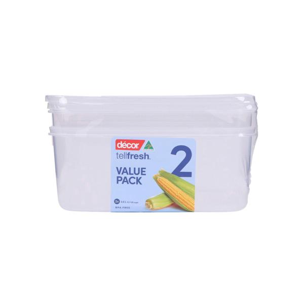 DECOR TELLFRESH CONTAINERS 3LITRE 2 PACK