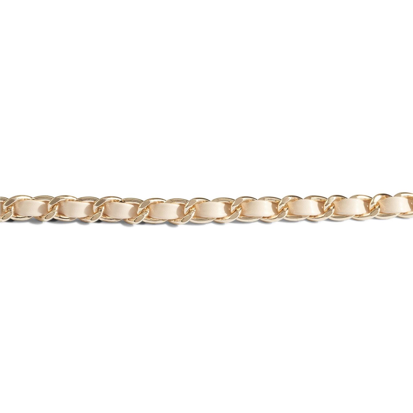 Case-Mate Crossbody Phone Strap (Gold Chain/Cream Leather)