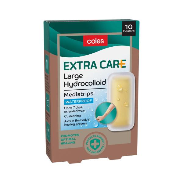 Extra Care Hydrocolloid Medistrips Large