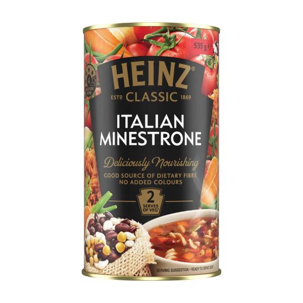 HEINZ CLASSIC SOUP:ITALIAN MINESTRONE:.:535 GRAM