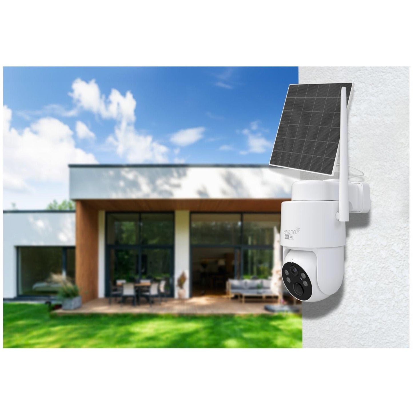 Swann MaxTrak 4K AI Auto Tracking Long Range Add-On Security Camera w/Solar