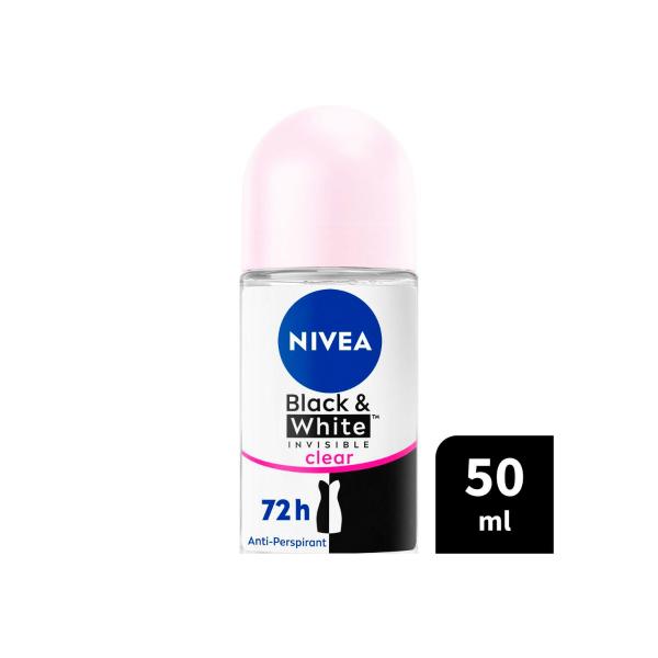 Deo Roll On Female Invisible Black And White Clear