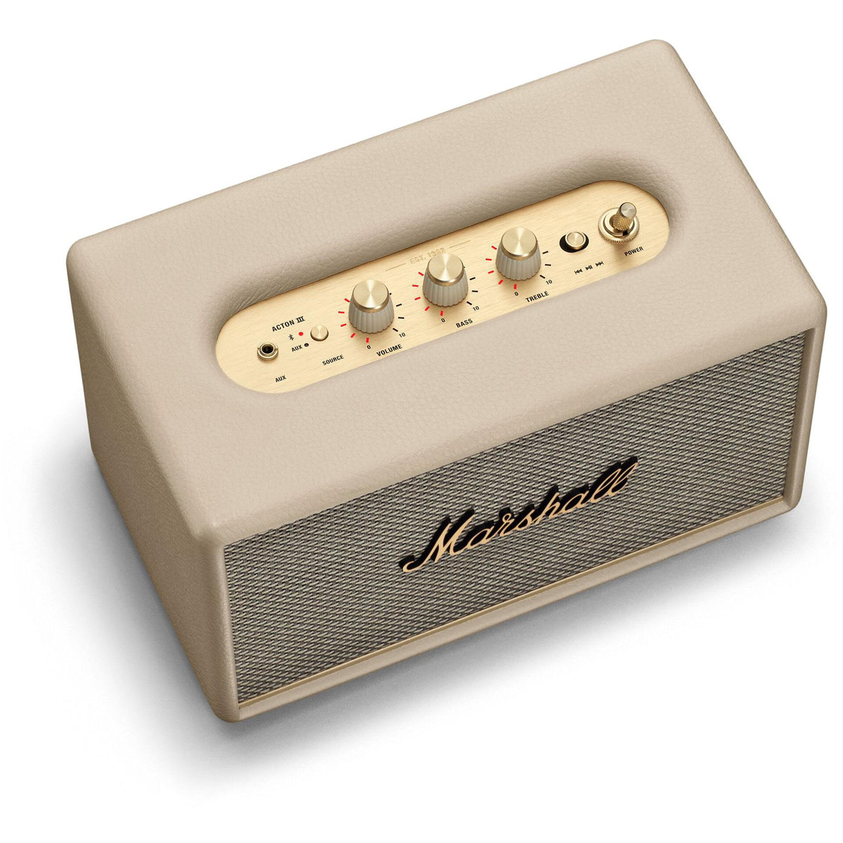 Marshall Acton III Wireless Bluetooth Home Speaker (Cream)