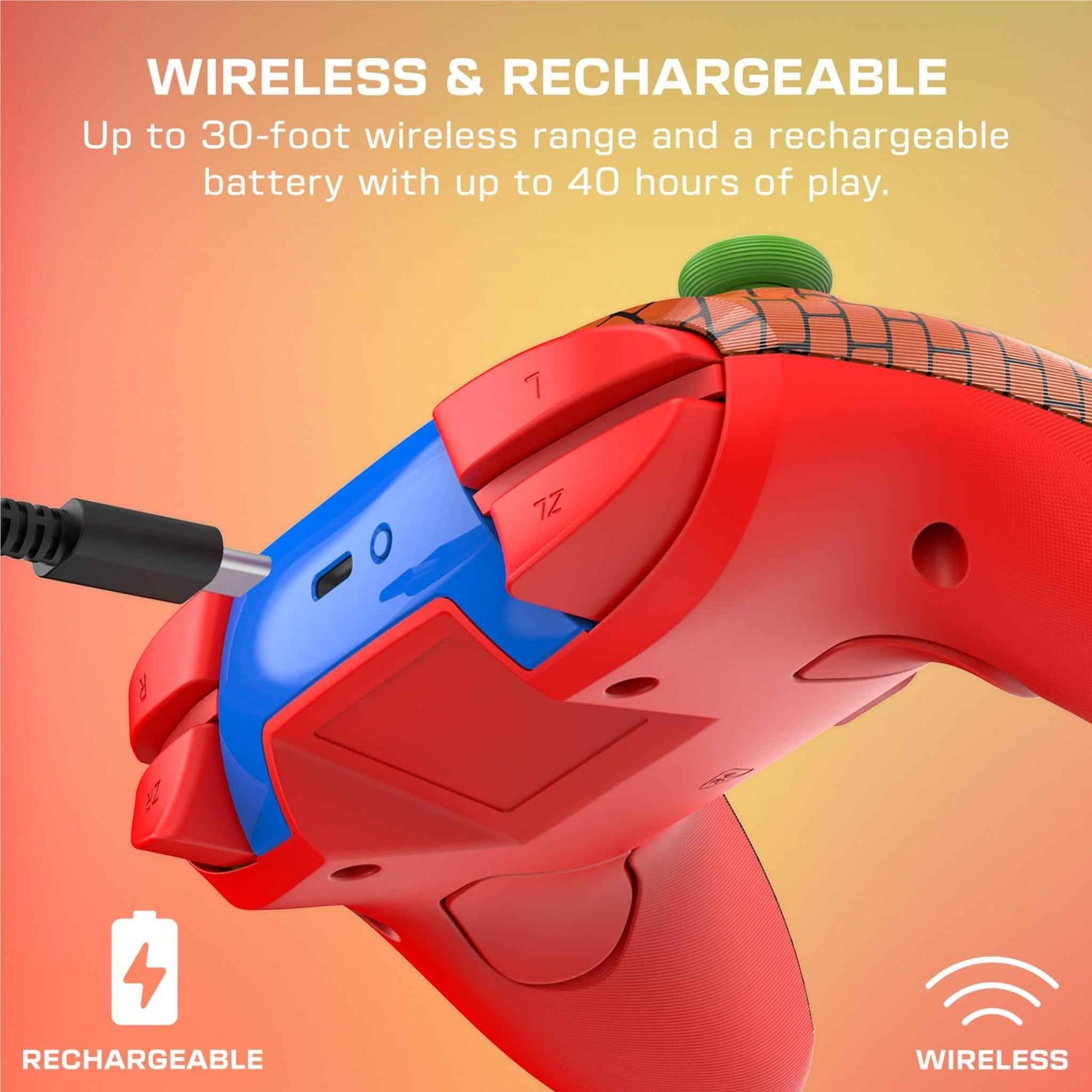 Turtle Beach Rematch Wireless Gaming Controllerfor Nintendo Switch (Mario Bricks)