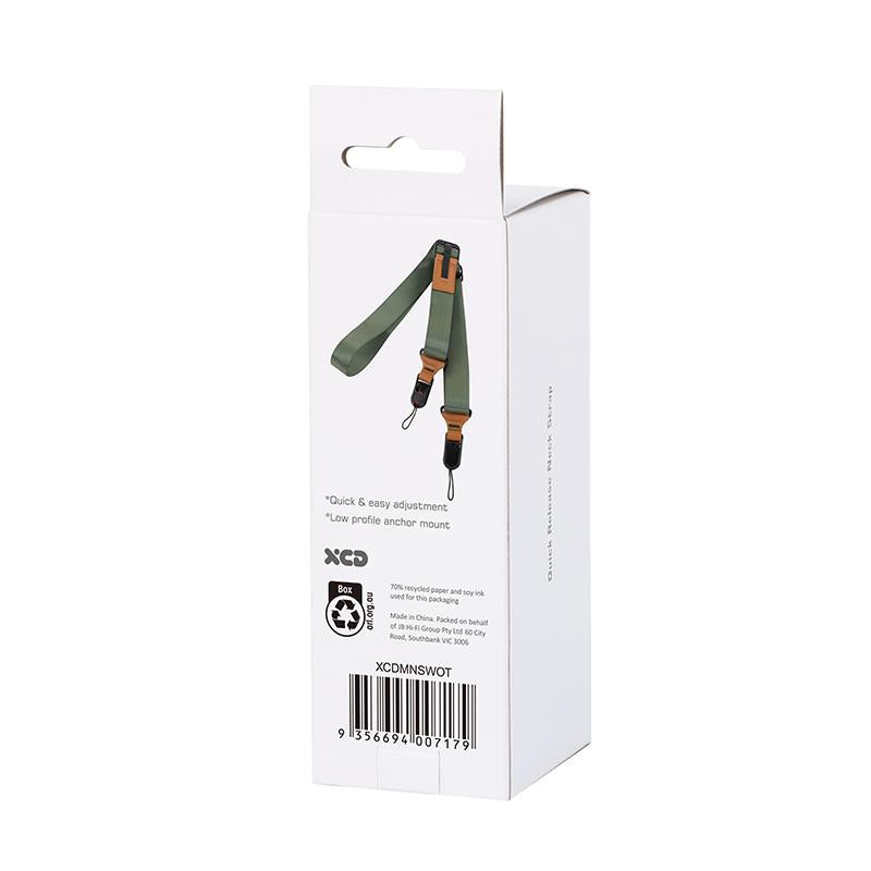 XCD Premium Wide Camera Neck Strap (Olive/Tan)