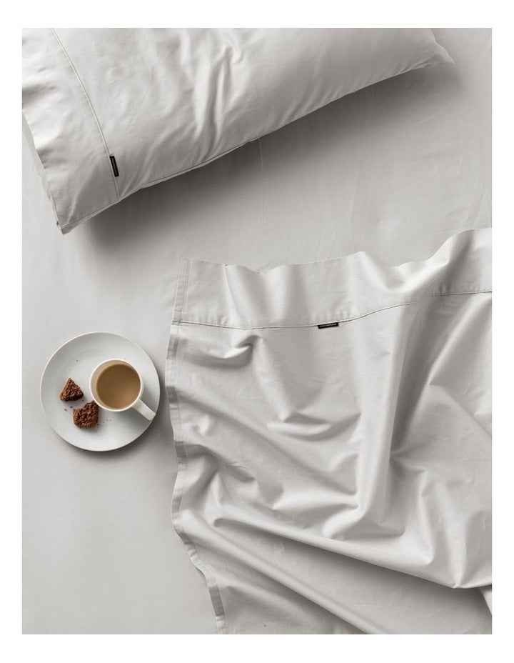 Augusta 500TC Cotton Sateen Standard Pillowcase In Grey