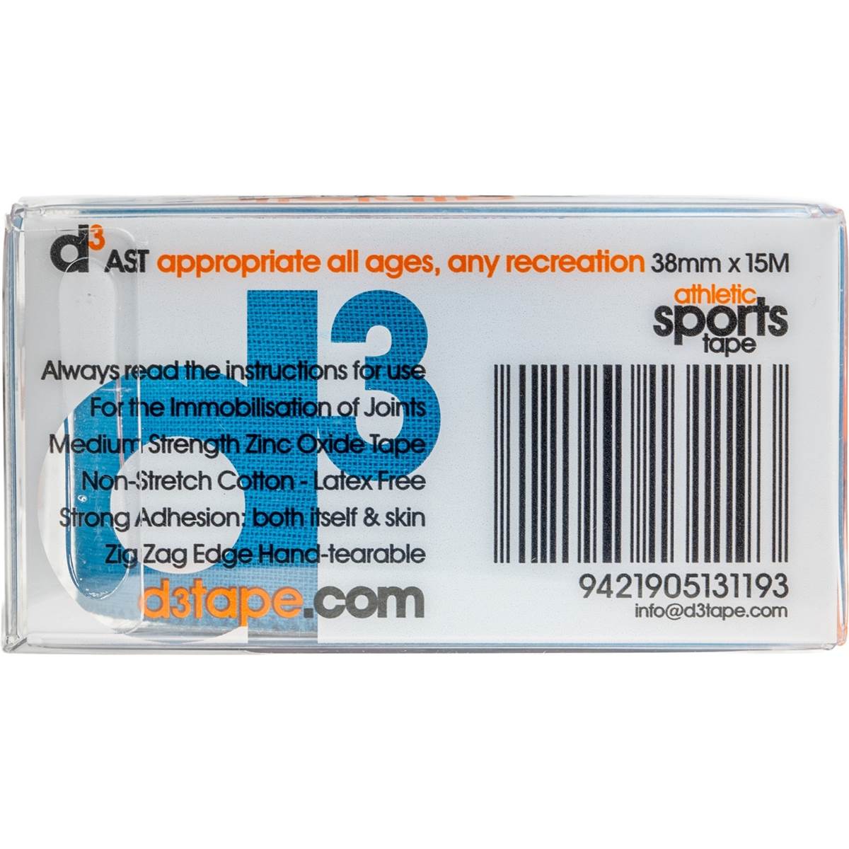 D3 Athletic Sports Tape 15m each