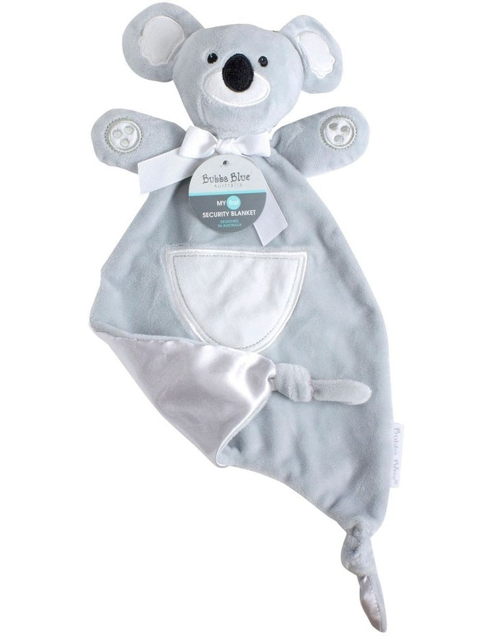 Aussie Animal Security Blanket Koala in Grey