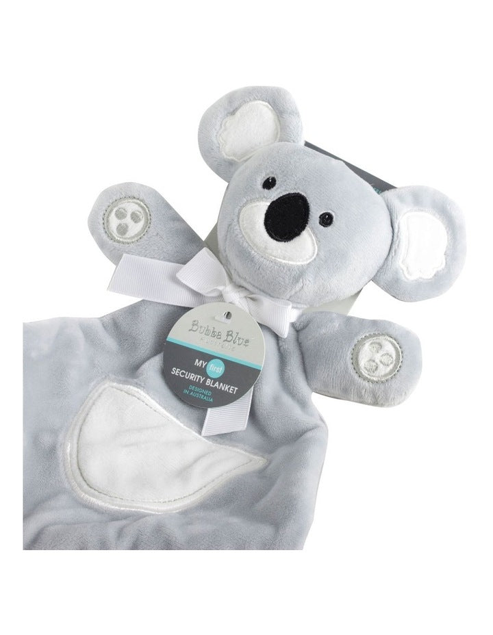 Aussie Animal Security Blanket Koala in Grey