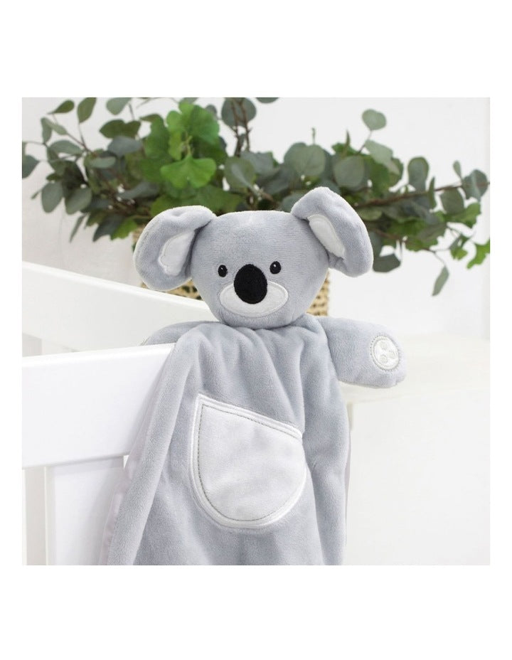 Aussie Animal Security Blanket Koala in Grey
